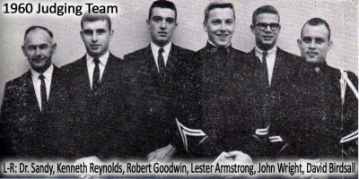 1960 Judging Team-Dr. Sandy, Kenneth Reynolds, Robert Goodwin, Lester Armstrong, John Wright, David Birdsall