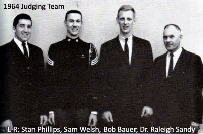 1964 Judging Team-Stan Phillips, Sam Welsh, Bob Bauer, Dr. Raleigh Sandy