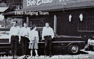 1965 Judging Team-Joe Houck, Cline Brubaker, Jane Pierson, Sid Grove