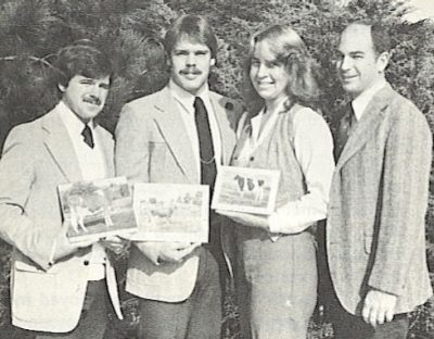 1981 Team B Mike Creek, Pete Sommer, Cindy Waltemyer, Dr. Barnes
