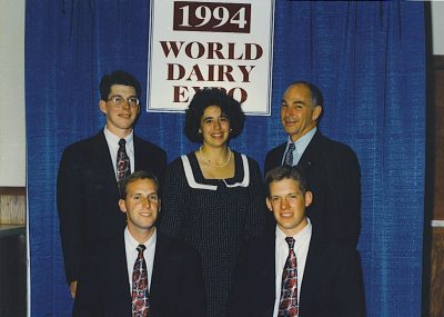 1994 Team A--Kyle Thygesen, Mark Grove, Seth Johnson, Angie Coburn, Dr. Barnes