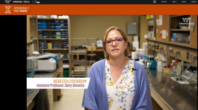 Dr. Rebecca Cockrum and graduate student Hailey Galyon highlighted on VTx for bioplastic research